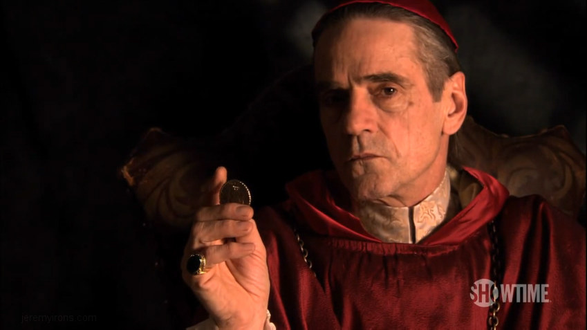 Screen Captures of Jeremy Irons in The Borgias HD Trailer